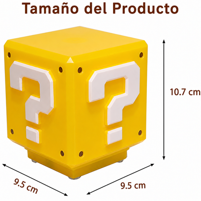 Level Up Cube - Lámpara Gamer Retro con Sonido
